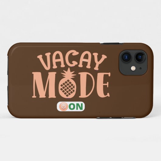 VACAY MODE AUF lustige Ferien Case-Mate iPhone Hülle (Rückseite (Horizontal))