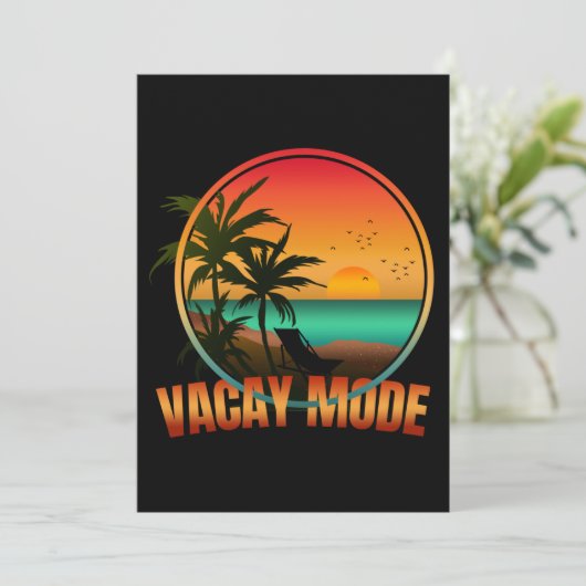 VACAY MODE EINLADUNG (Stehend Vorderseite)