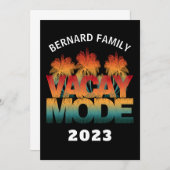 VACAY MODE FAMILIENURLAUB EINLADUNG (Vorne/Hinten)