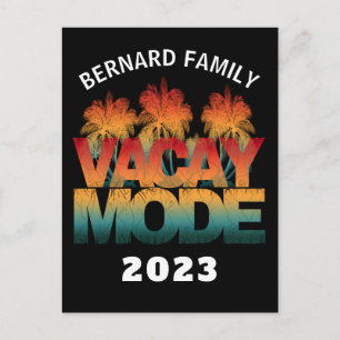 VACAY MODE FAMILIENURLAUB POSTKARTE