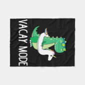 Vacay Mode Niedlich Dinosaur T Shirt Funny Family Fleecedecke (Vorderseite (Horizontal))