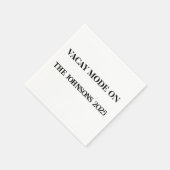 Vacay Mode on Custom Party Napkins - Reise 2025 Serviette (Ecke)