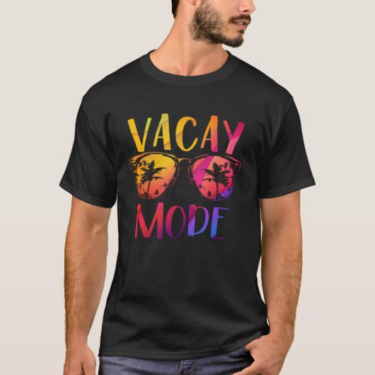 Vacay Mode Retro Vacation Summer Cruise Holiday Va T-Shirt (Vorderseite)