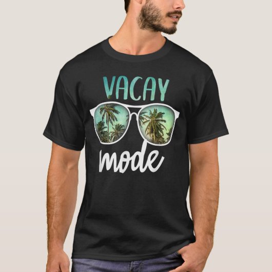 Vacay-Mode-Shirt, Sommerreise Sonnenblase  T-Shirt (Vorderseite)
