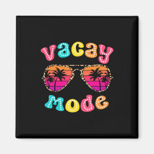 Vacay Mode Summer Vibes Sungles Retro Niedlich Gir Magnet