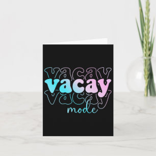 Vacay Mode Urlaub Sommerreise Kreuzfahrt Familie H Karte