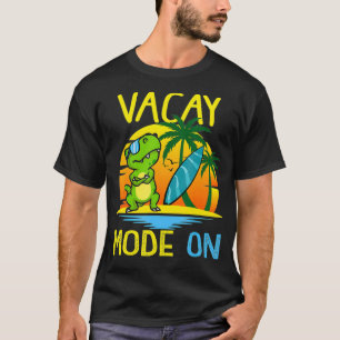 Vacay-Modus für die Niedliche Dinosaurier-Tropenfa T-Shirt