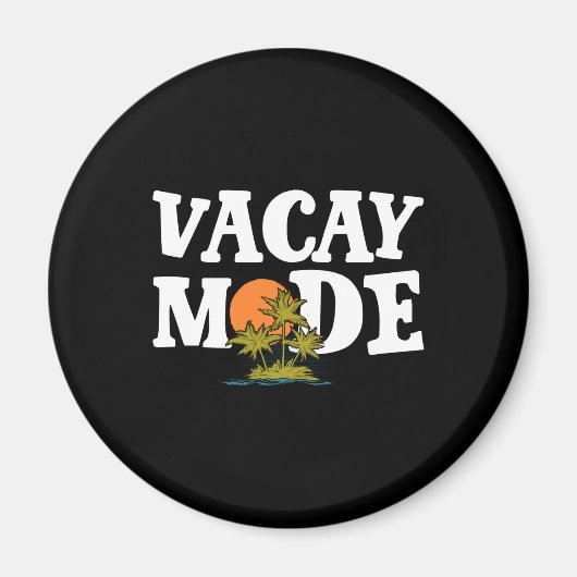Vacay-Modus Niedlicher Urlaub Sommerreise Fahrt we Magnet (Vorne)