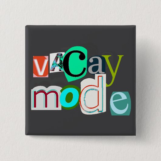 Vacay-Retromodus Button (Vorderseite)
