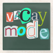 Vacay-Retromodus Glasuntersetzer (Vorderseite)