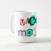 Vacay-Retromodus Kaffeetasse (Vorderseite Links)
