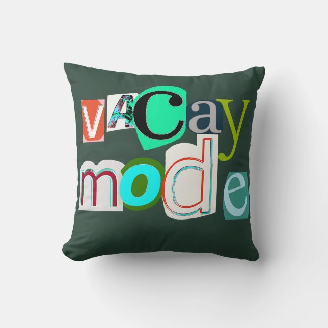 Vacay-Retromodus Kissen (Vorderseite)