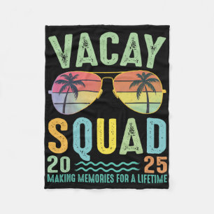 Vacay Squad 2025 Sommerfamilie Gemeinsam Kreuzfahr Fleecedecke