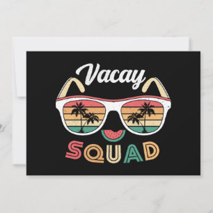 Vacay Squad Funny Beach Sommerurlaub Einladung