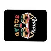 Vacay Squad Funny Beach Sommerurlaub Magnet (Horizontal)