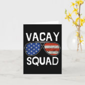 Vacay Squad Sommerurlaub Familie Freunde Ausflug Karte (Gelbe Blume)