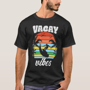 Vacay Vibes Retro Beach Urlaub Sommerangebot Männe T-Shirt
