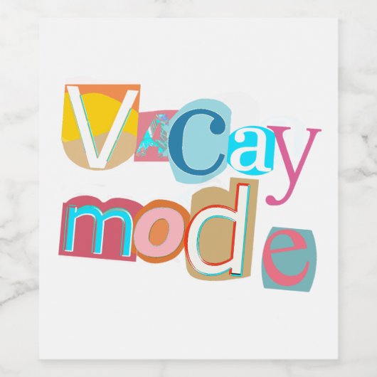 Vacay Weinetikett (Einzelnes Label)