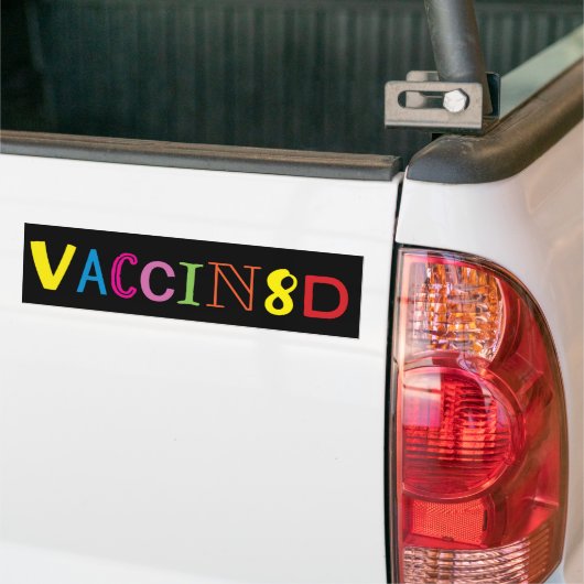 VACCIN8D (Neon Multicolor/Black) Autoaufkleber (Auf Lkw)