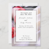 Vaccinate Verlass Quarantine Behind Wedding Rose Save The Date (Vorderseite)