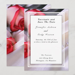 Vaccinate Verlass Quarantine Behind Wedding Rose Save The Date