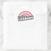 VACCINATED LESBIAN RUNDER AUFKLEBER (Tasche)