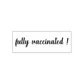 Vaccinated | Modern Script Covid-19 Awareness Permastempel (Design)