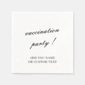 Vaccination Celebration Minimalist Design Serviette (Vorderseite)