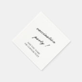 Vaccination Celebration Minimalist Design Serviette (Ecke)