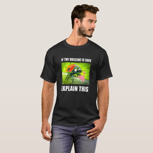 Vaccine Meme Weird Ironic Dumb Progressive Joke Hu T-Shirt (Vorne ganz)