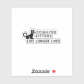 Vaccine Statement Vinyl Sticker (Blatt)