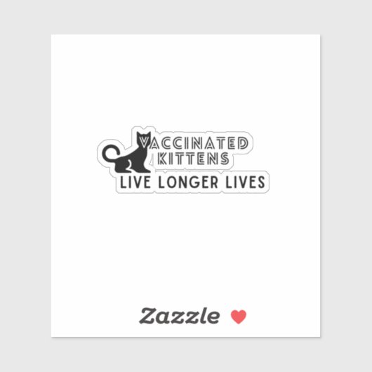 Vaccine Statement Vinyl Sticker (Blatt)