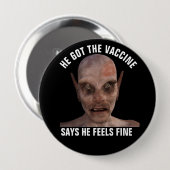 VACCINE VACCATED LARGE BUTTON (Vorne & Hinten)