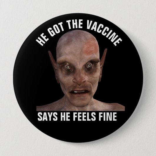 VACCINE VACCATED LARGE BUTTON (Vorderseite)