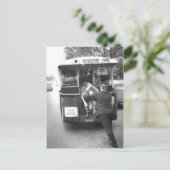 Vache dans le tramway postkarte (Stehend Vorderseite)