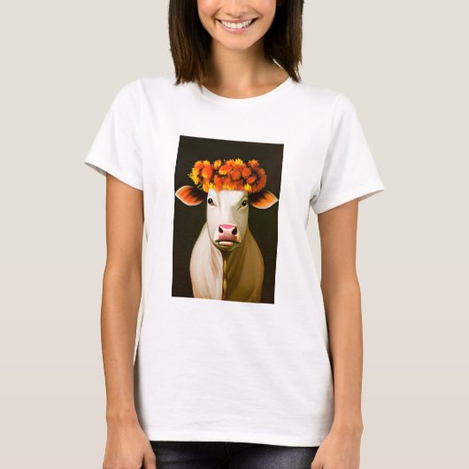 Vache Fleurie T-Shirt (Vorderseite)