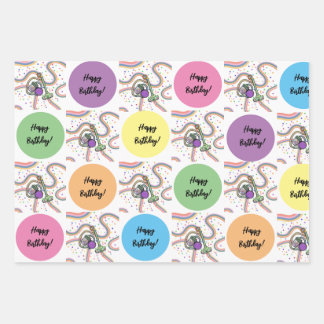 Vacuum Party Wrapping Paper Geschenkpapier Set