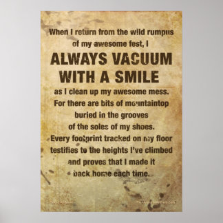 "VACUUM W/ SMILE" Phantastisches Poster (GRATITUDE