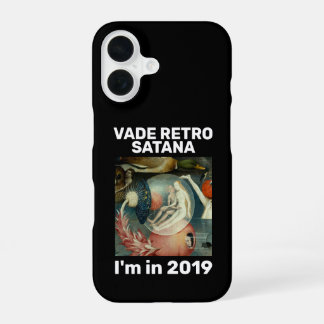 "Vade retro Satana" schwarz iPhone 16 Hülle