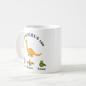 Vaderdag cadeau papasaurus mok kaffeetasse (Vorderseite Links)