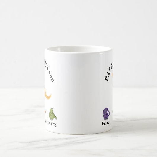 Vaderdag cadeau papasaurus mok kaffeetasse (Mittel)