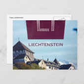 Vadukblau Postkarte (Vorne/Hinten)