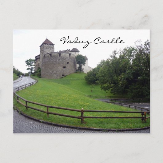 Vadukschloss grün postkarte (Vorderseite)