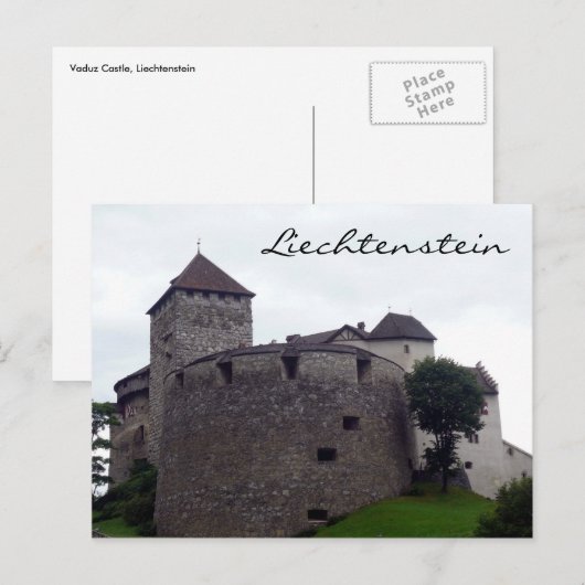 Vadukschloss Postkarte (Vorne/Hinten)