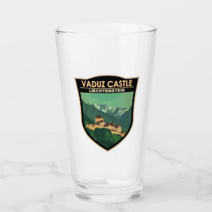 Vaduz Burg Liechtenstein Reisen Vintages Abzeichen Glas