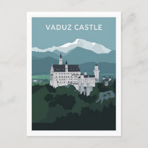 Vaduz Burg Liechtenstein Stylist Postkarte