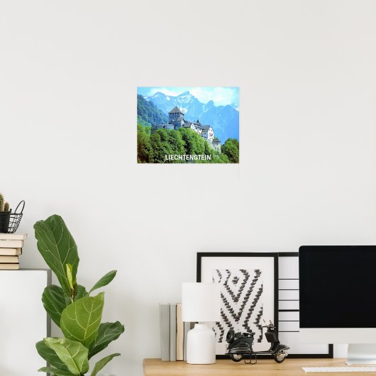 VADUZ CASTLE, LIECHTENSTEIN POSTER (Heimbüro)