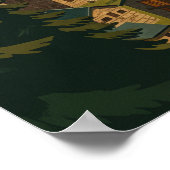 Vaduz, Liechtenstein Alpine Hillside Travel Poster (Ecke)