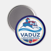 Vaduz Liechtenstein Europa Magnet (Vorderseite/Rückseite)
