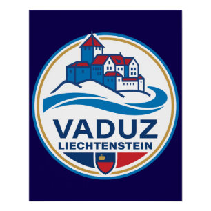 Vaduz Liechtenstein Europa Poster